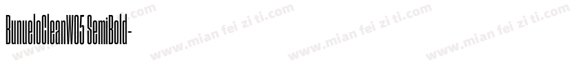 BunueloCleanW05 SemiBold字体转换